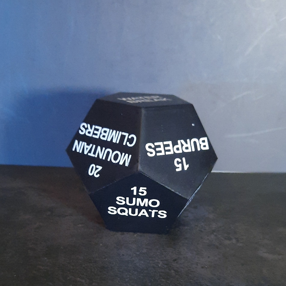 Black Exercise Dice